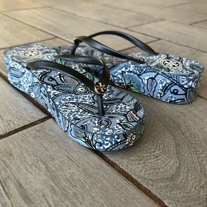 Tory Burch Women's Thandie Wedge Flip Flop Sandals